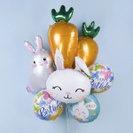 Шар (30''/76 см) Фигура, Голова, Милый Зайка, 1 шт., 23368
