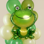 Шар (33''/84 см) Фигура, Лягушка, Зеленый, 1 шт., 19188