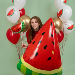 Шар с клапаном (17''/43 см) Мини-фигура, Долька арбуза, 1 шт., 17211