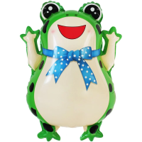Шар (25''/64 см) Фигура, Лягушонок с бантиком, 1 шт., 24589 Шар (25''/64 см) Фигура, Лягушонок с бантиком, 1 шт., 24589