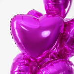 Шар (18''/46 см) Сердце, Пурпурный, 1 шт., 201500PU