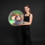 Шар 3D (32''/81 см) Сфера, Прозрачный, Хамелеон, 1 шт. в уп., 24924