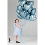 Шар (19''/48 см) Сердце, Утренний туман, Бохо, 1 шт., 228294