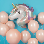 Шар (32''/81 см) Фигура, Цветочный единорог, 1 шт. в уп., G72152-P