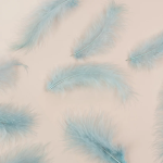 Перья, Премиум, Ретро Голубой, 12-15 см, 30 шт., 6015544