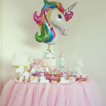 Шар (43''/109 см) Фигура, Голова, Радужный Единорог, 1 шт., 15110