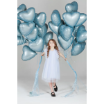 Шар (19''/48 см) Сердце, Утренний туман, Бохо, 1 шт., 228294