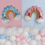 Шар (36''/91 см) Фигура, Радуга для мальчика, Голубой, 1 шт., 23876