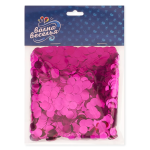 Конфетти фольга Круг, Фуксия, Металлик, 1 см, 50 г., 6015218