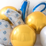 Шар 3D (18''/46 см) Сфера, Яркое золото, 1 шт., 74112G5