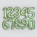 Шар (40''/102 см) Цифра, 5, Авокадо, Сатин, 1 шт. в уп., 24315