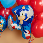 Шар (30''/76 см) Фигура, Ежик Аниме, Синий, 1 шт. в уп., 24434