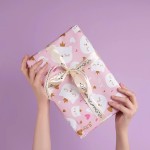 Упаковочная бумага 80гр (0,7*1 м) Котенок Принцесса, Розовый, 10 шт., 2050720