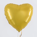 Шар (18''/46 см) Сердце, Желтый банан, Сатин, 1 шт., 180000SBNY