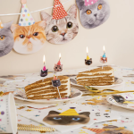 Набор свечей Фигура, Котики, 6 см, 5 шт. с держат., 629241