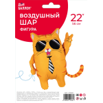 Шар (22''/56 см) Фигура, Крутой Кот, 1 шт. в уп., 21765P
