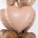Шар (18''/46 см) Сердце, Винтажная роза, Матовый, 1 шт., 201500MVR