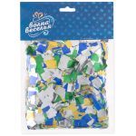 Конфетти фольга Квадрат, Светлый микс, Металлик, 1 см, 50 г., 6015321/1