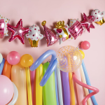 Шар Гирлянда (42''/107 см) Фигура, Праздничный микс, Розовый, 2 шт. в уп., 19941