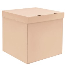Коробка для воздушных шаров Бежевый, 60*60*60 см, 1 шт. , КВШ31