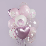 Шар (19''/48 см) Сердце, Нежно-розовый, 1 шт., 758069