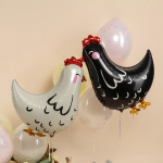 Шар (30''/76 см) Фигура, Курица, Черный, 1 шт. в уп., 26302P