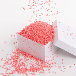 Шарики пенопласт, Красный, 2-4 мм, 10 гр., 6521337