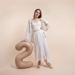 Шар (40''/102 см) Цифра, 2 Slim, Винтажная роза, Матовый, 1 шт. в уп., B901912MVR