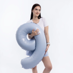 Шар (40''/102 см) Цифра, 9 Slim, Небесный, 1 шт. в уп., 941209