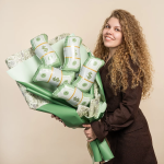 Шар с клапаном (15''/38 см) Мини-фигура, Деньги, 5 шт. в уп., 27344