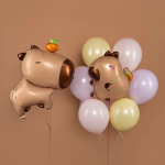 Шар (25''/64 см) Фигура, Капибара с черепашкой, 1 шт. в уп., 26402P