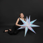 Шар 3D (40''/102 см) Звезда, Составная, Жемчужный, Хамелеон, 1 шт. в уп., 24918