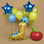 Шар (33''/84 см) Фигура 3D, Гусеница, 1 шт. в уп., 24554