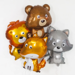 Шар (33''/84 см) Фигура, Медвежонок, 1 шт., 19660