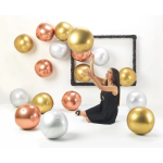 Шар 3D (18''/46 см) Сфера, Золото, Сатин, 1 шт., 741S00G