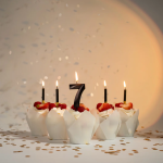 Свеча Цифра, 0 Грани, Черный, Металлик, 4,2*6 + 4,5 см, 1 шт. с держат., 803170