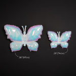 Шар (38''/97 см) Фигура, Бабочка (надув воздухом), Жемчужный, Хамелеон, 1 шт. в уп., 24989