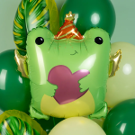 Шар (28''/71 см) Фигура, Лягушка с сердечком, 1 шт. в уп., 23792