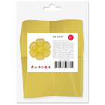 Шар с клапаном (14''/36 см) Мини-цветок, Ромашка, Желтый, 5 шт. в уп. (цв.этик.), 23123S5