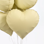 Шар (18''/46 см) Сердце, Сливочное масло, Матовый, 1 шт., 183000MFRB