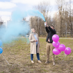 Спрей краска Холи для Гендер Пати, 22-24 сек, в коробке, Голубой, 450 г. , 6233093