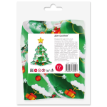 Шар с клапаном (17''/43 см) Мини-фигура, Новогодняя елочка со снегом, 5 шт. в уп., 21997P5