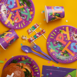 Свечи Буба, С Днем Рождения!, 9*2,5 + 4 см, 3 шт. с держат., 50911