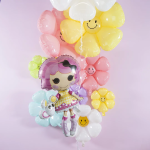 Шар (28''/71 см) Цветок, Ромашка Улыбка (надув воздухом), Желтый, 1 шт. (цв.этик.), 23228S