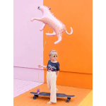 Шар (46''/117 см) Фигура, Леопард, Розовый, 1 шт., 19622