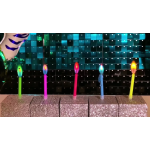 Свечи Цветное пламя, Ассорти, 9 см, 10 шт. с держат., 620180