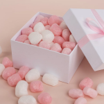 Шарики пенопласт, Маршмэллоу, Цветной микс, Розовый/Белый, Макарунс, 20-25 мм, 10 гр., 6233545