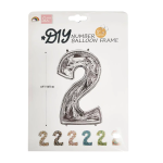 Шар (65''/165 см) Цифра, 2 Каркасная, 1 шт. в уп., 131372