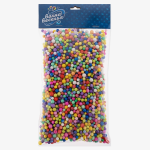 Шарики пенопласт, Ассорти, 6-8 мм, 10 гр., 521321