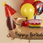 Шар (43''/109 см) Фигура, Таксик с кексиком, 1 шт. в уп., 25525-P